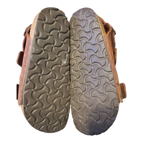 Birkenstock Florida Oiled Leather Brown Triple Strap Sandals Size 35 main image 8